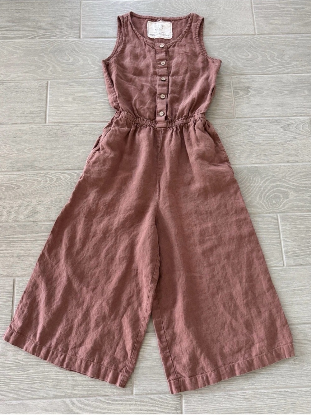NOTPERFECTLINEN Sleeveless Jumpsuit Size Small GUC